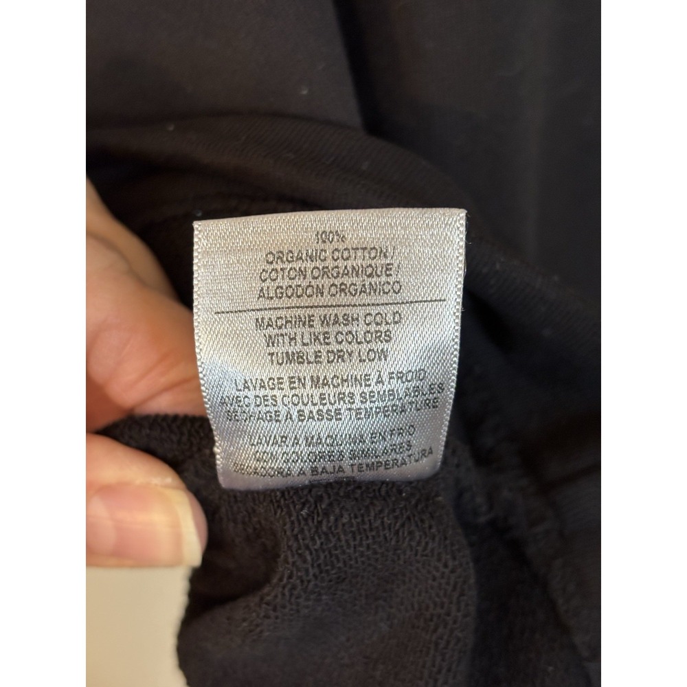 MANTRA Los Angeles Black Organic Cotton Boxy Long Sleeve Crop Top M - Picture 6 of 6